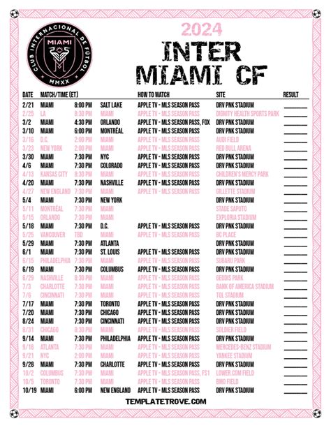 inter miami soccer schedule 2024